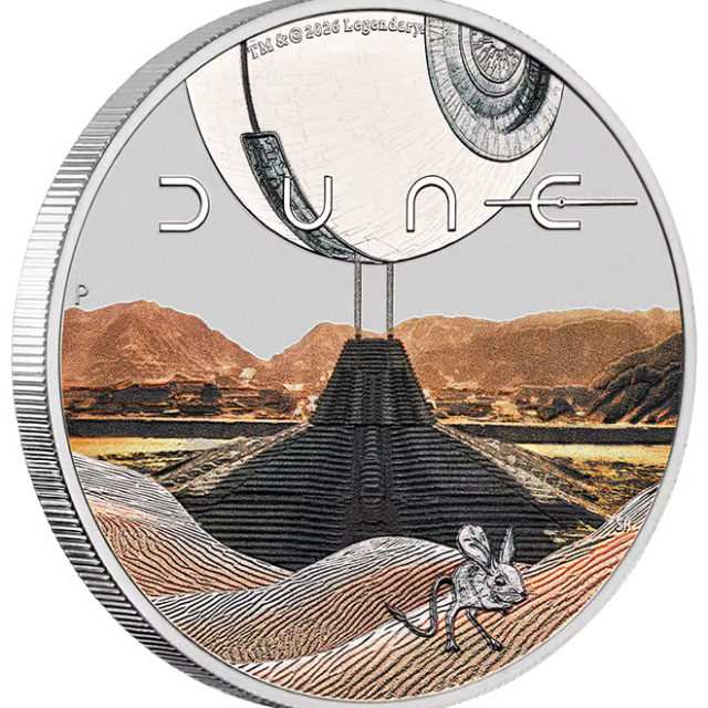 Perth Mint 2026 Dune 1oz Silver Coloured Coin