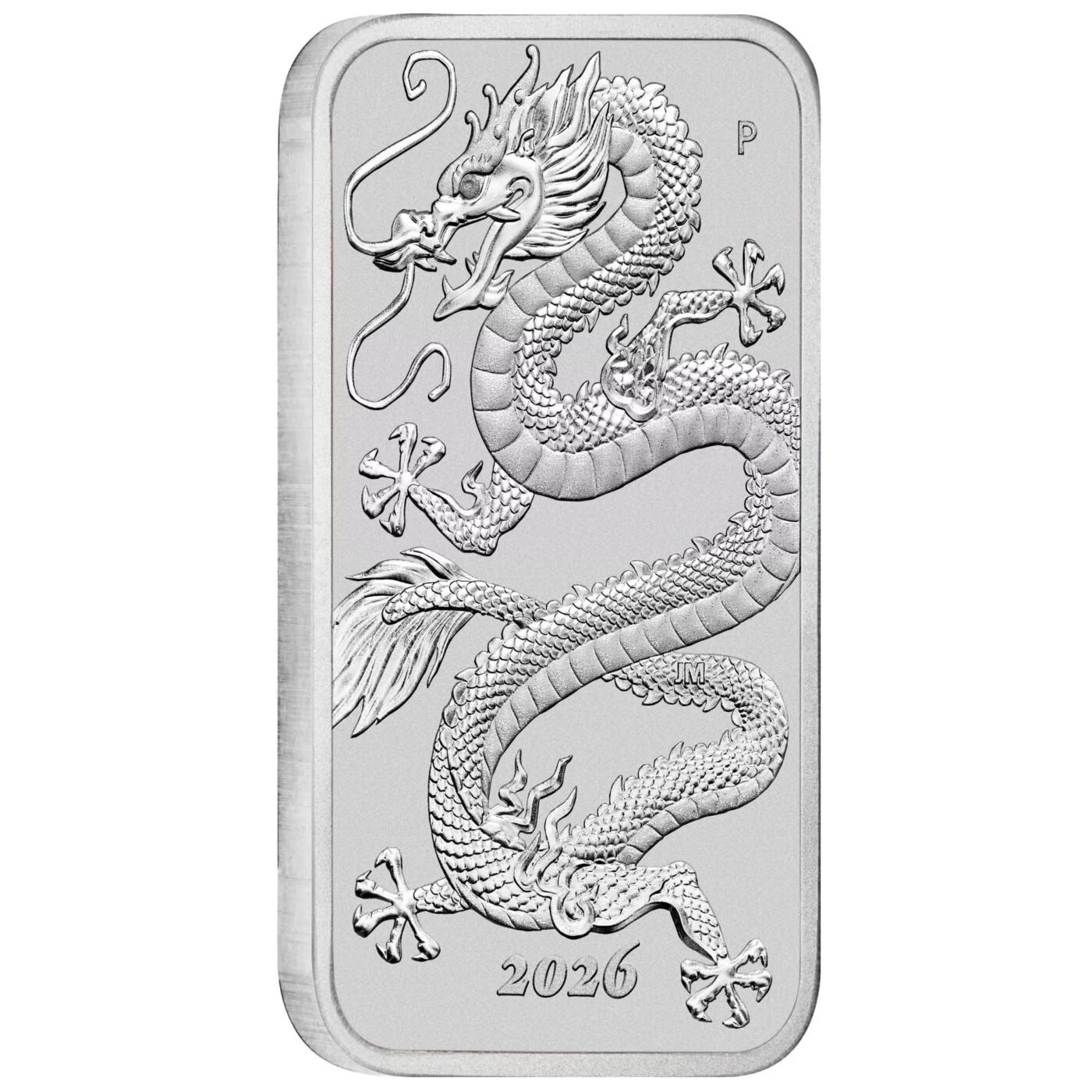2026 Perth Mint Dragon Rectangular 1oz Silver Bullion Coin