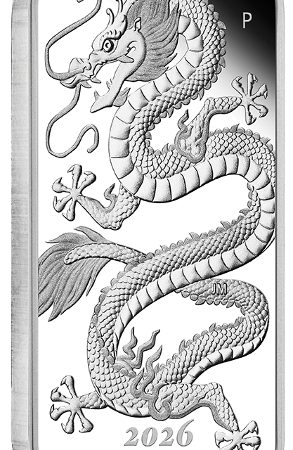 2026 Dragon $1 1oz Silver Rectangular Proof Coin