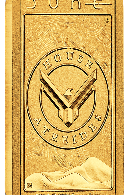 Dune™ – House Atreides 2026 1g Gold Minted Bar