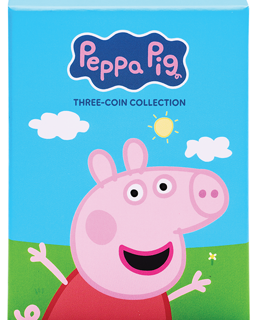 Peppa Pig 2026 $1 Colour Uncirculated 3-Coin Set