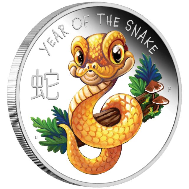 2025 Baby Snake 1/2oz Silver Proof Coloured Coin | Perth Mint