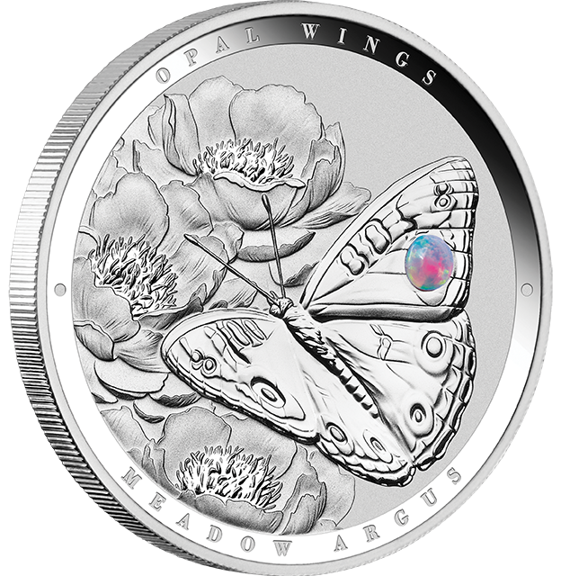 2026 Australian Opal Wings – Meadow Argus 1oz Silver Proof Coin with Opal Insert
