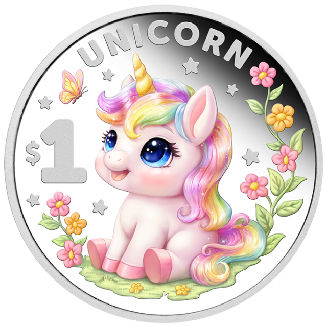 2026 Baby Unicorn $1 1/2oz Silver Proof Coin