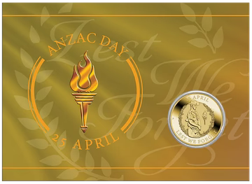 2025 ANZAC Day $1 Perth Mint Coin in Card