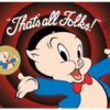 2018 LOONEY TUNES PORKY PIG $1 STAMP & COIN COVER PNC