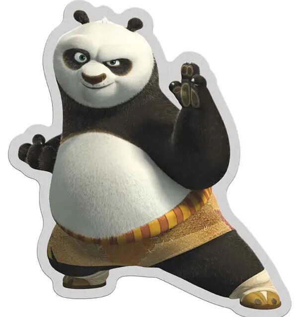2023 Kung Fu Panda 1oz Silver Po Shaped Coin