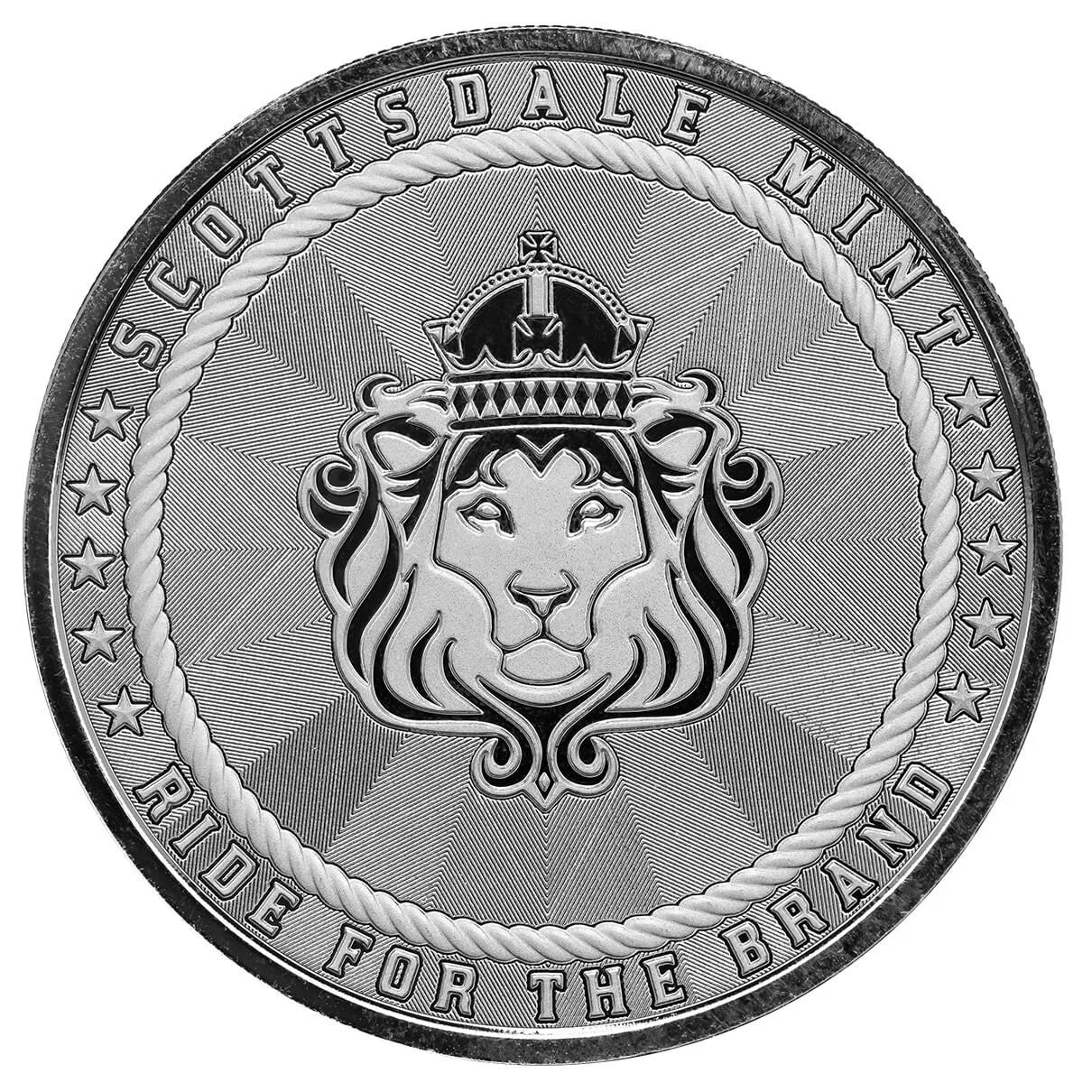 2023 Cowboy with Buffalo Privy 1oz Silver Round – Scottsdale Mint .999 Fine Silver