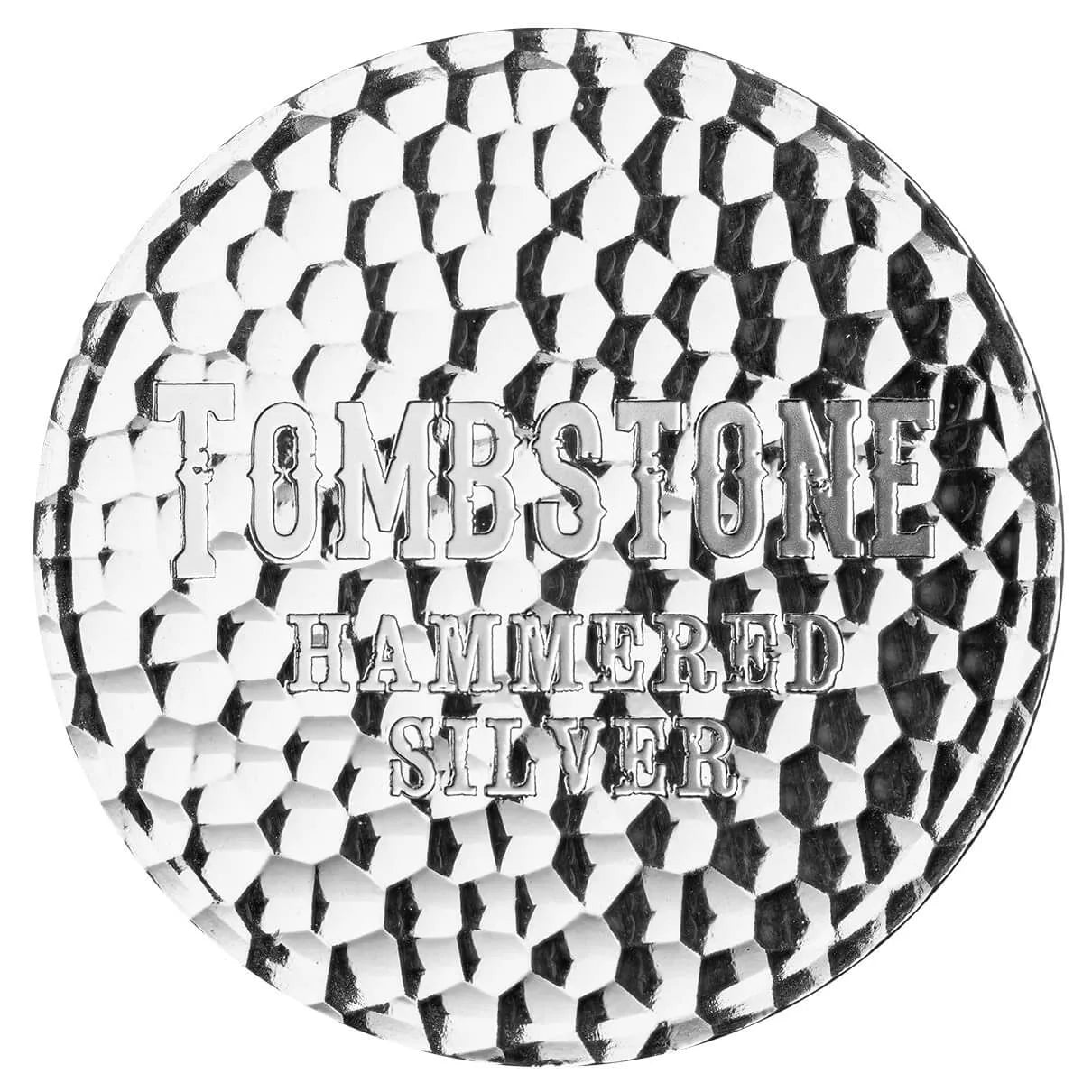 Scottsdale Mint Tombstone Hammered 1oz Silver Round – .999 Fine Silver