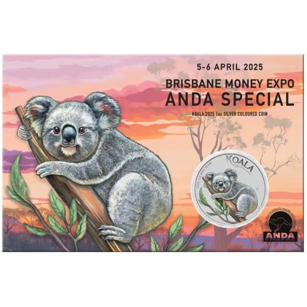 2025 ANDA Special Koala 1oz Silver Coloured Bullion Coin