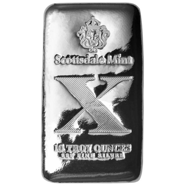 Scottsdale Imperium X 10oz Silver Cast Bar