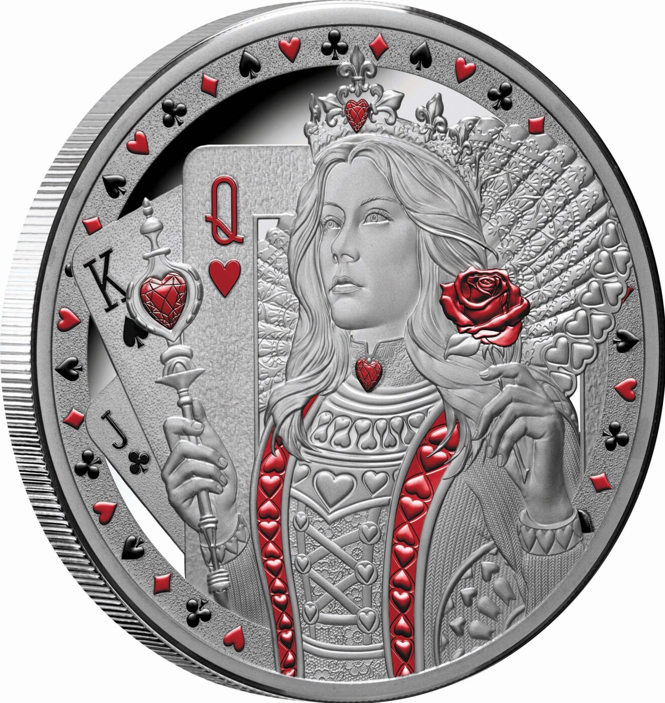 2026 Queen of Hearts $1 1oz Silver Proof Coin