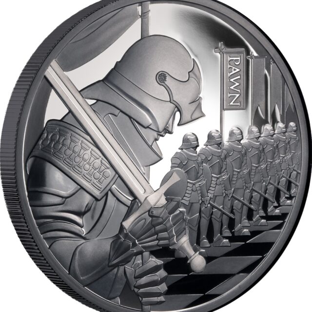 2026 Chess Series – Pawn 1oz Silver Black Proof Coin