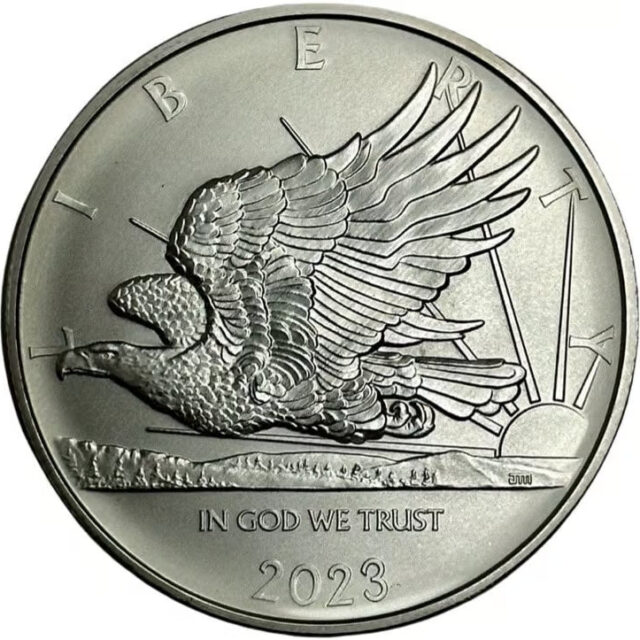 2023 John Mercanti Eagle 1oz Silver Coin Samoa .999 Fine Silver
