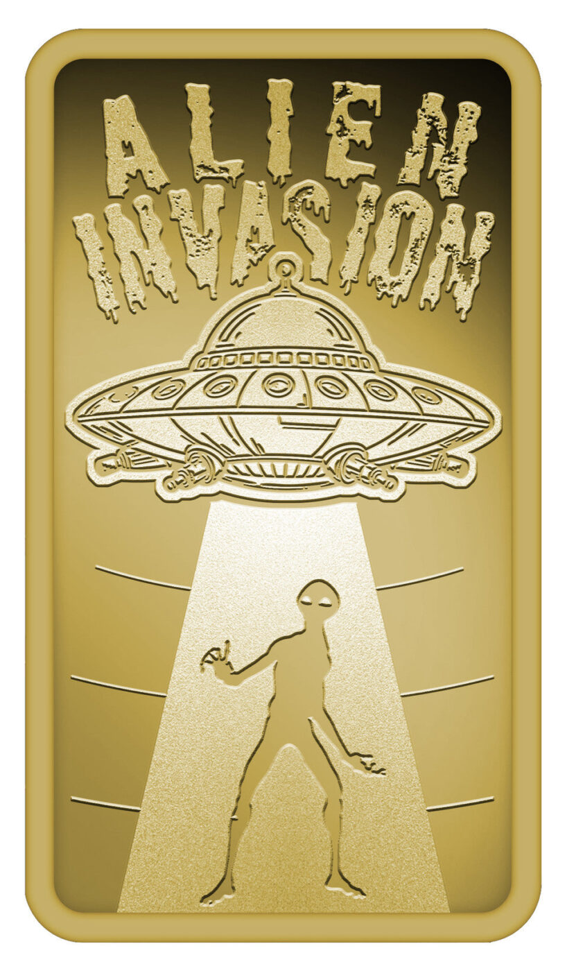 2026 Liberia Alien Invasion 1/200oz Gold Proof Coin