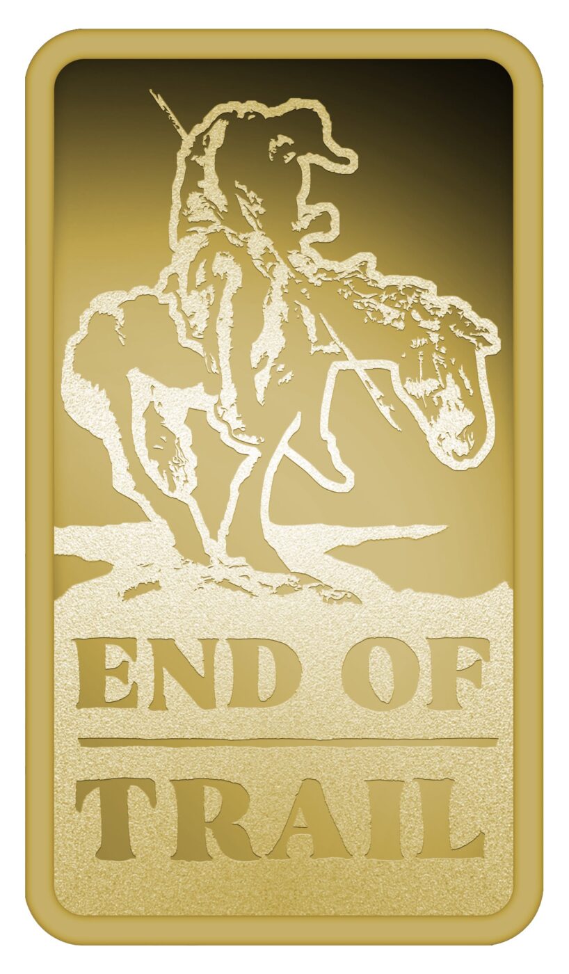 2026 Liberia End of Trail 1/200oz Gold Proof-Like Coin