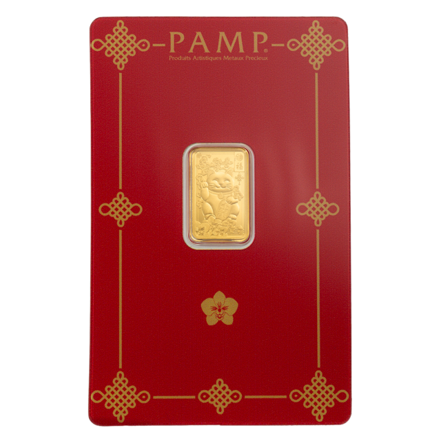 2.5g Gold Bar – PAMP Suisse Lucky Cat | .9999 Fine Gold
