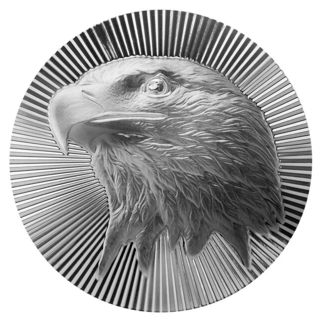Scottsdale Mint 5oz Silver Eagle Stacker Bullion Round – .999 Fine Silver