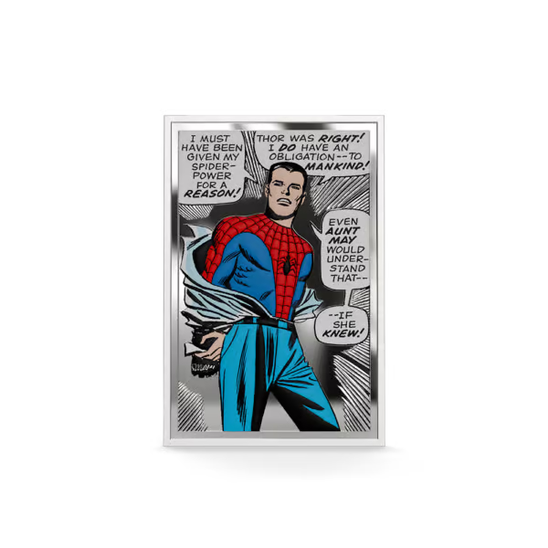 Spider-Man: The Power | The Duty | The Choice – 2026 $2 Niue 1oz Proof Silver Coin