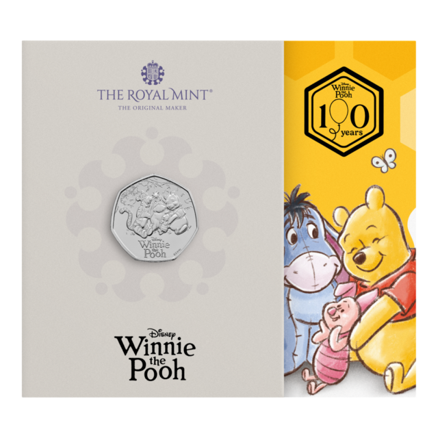2026 100 Years of Winnie the Pooh™ – Friendship 50p Brilliant Uncirculated Colour Coin