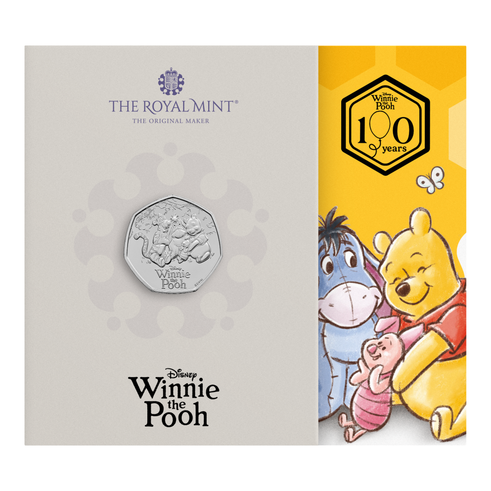 2026 100 Years of Winnie the Pooh™ – Friendship 50p Brilliant Uncirculated Colour Coin