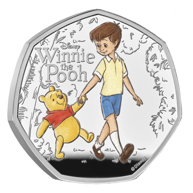 100 Years of Winnie the Pooh – Loyalty 2026 UK 50p Silver Proof Colour Coin