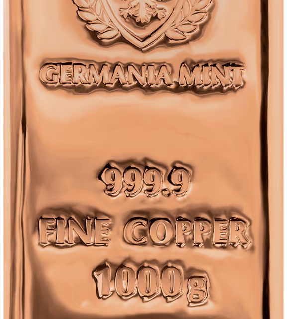Germania Mint Copper Cast Bar 1kg