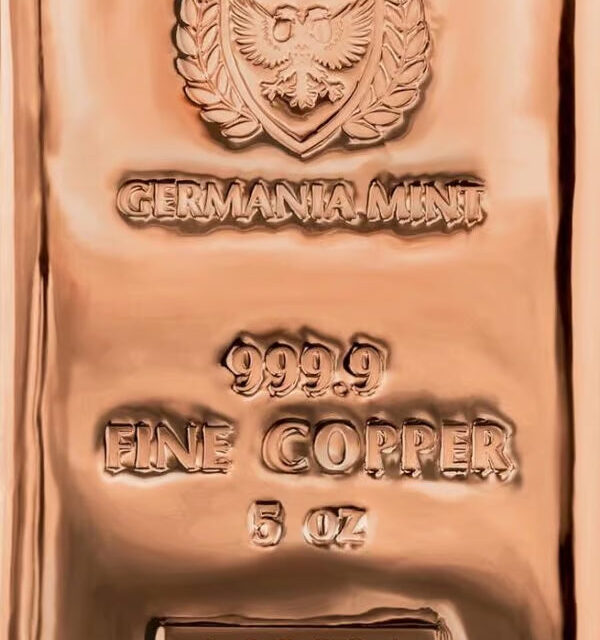 Germania Mint 5oz Copper Cast Bar