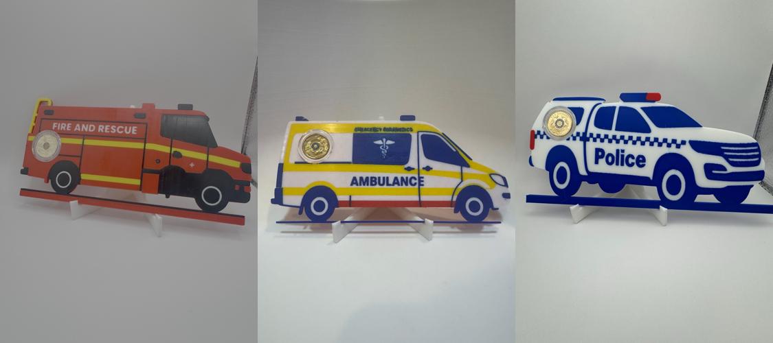 Emergency Services Coin Display Bundle 🚓🚑🚒