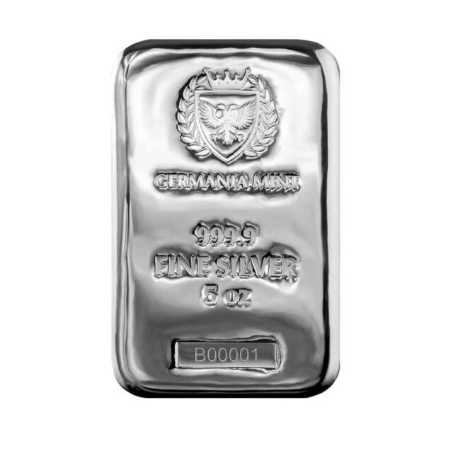 Germania Mint 5oz Silver Cast Bar