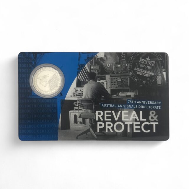 2022 50c 75th Anniversary of the Australian Signals Directorate – “Reveal and Protect” Uncirculated Coin
