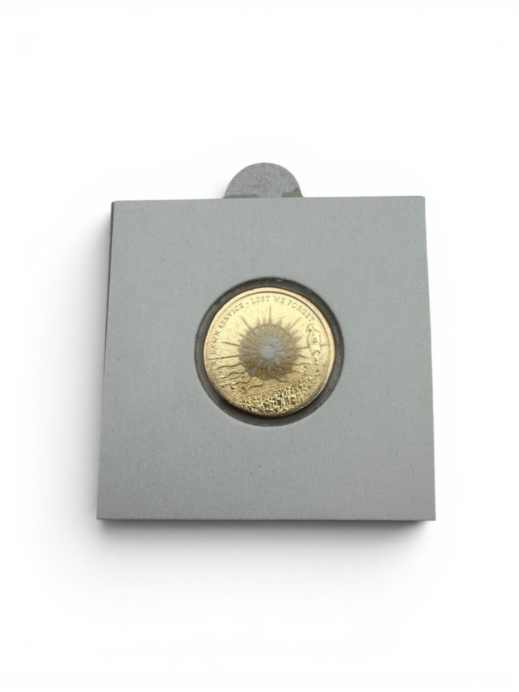UNCIRCULATED DAWN SERVICE $2 COIN IN 2X2 FLIP