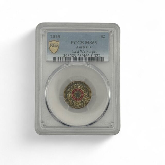 2018 $2 “Lest We Forget” – MS63 Graded Coin (PCGS Certified)
