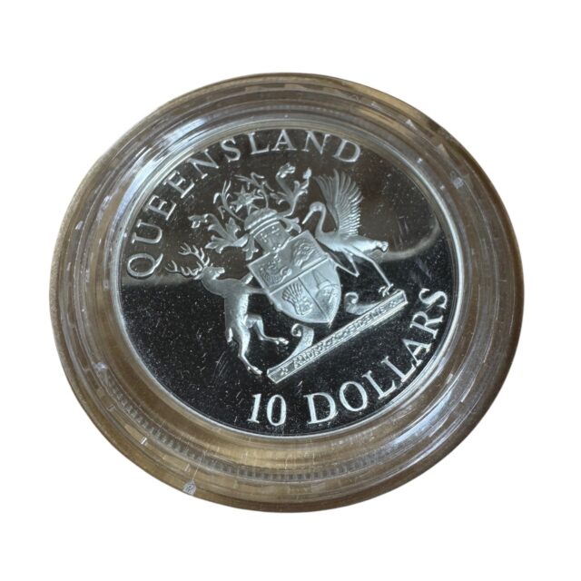 1989 $10 Silver Proof Coin – Queensland State Series